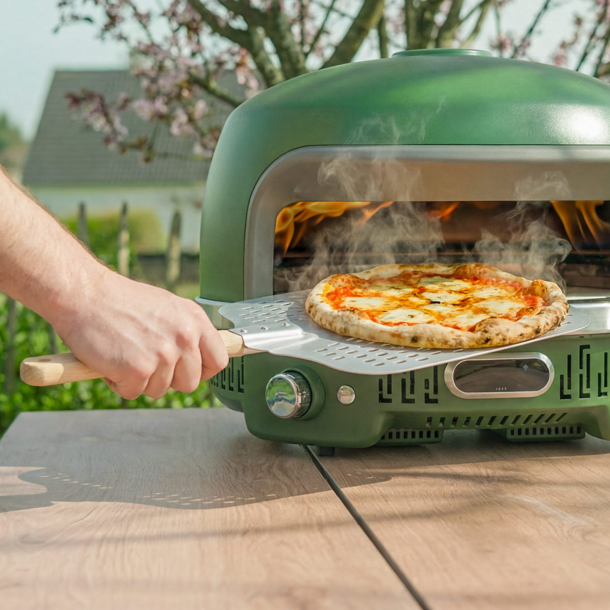 Burngiorno Pizzaschieber Holz/Aluminum 12"
